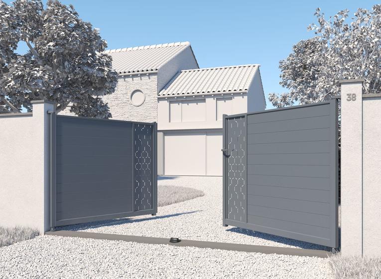 Achetez votre portail battant aluminium sur mesure en ligne